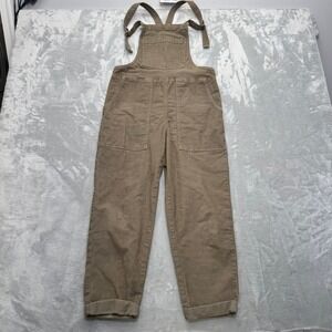 Aerie Overalls Women XXS Brown Corduroy Carpenter Bib Jumpsuit Casual Boho